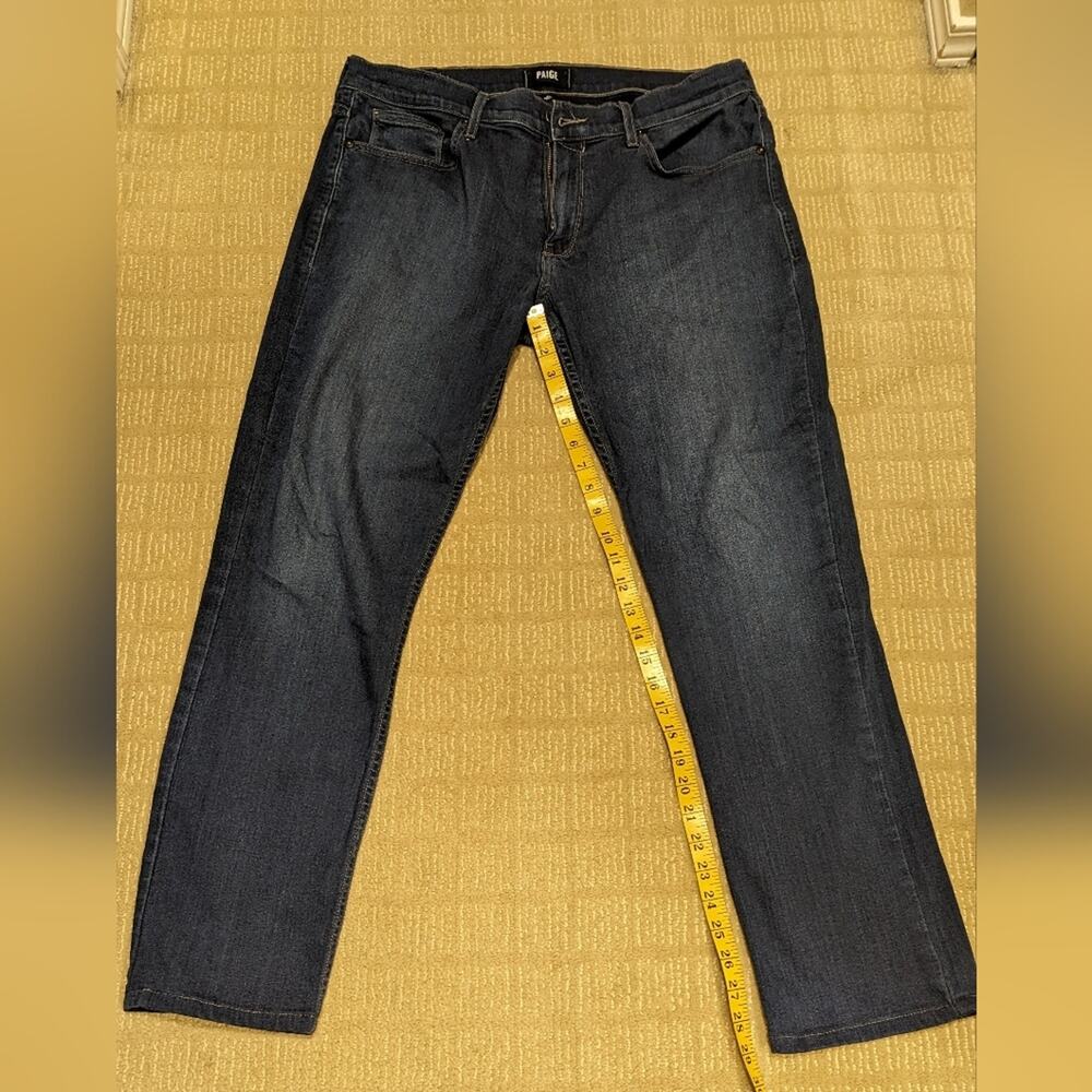 PAIGE DENIM Mens Size 34, 29  Federal Straight Jeans Saunders Wash Stretch